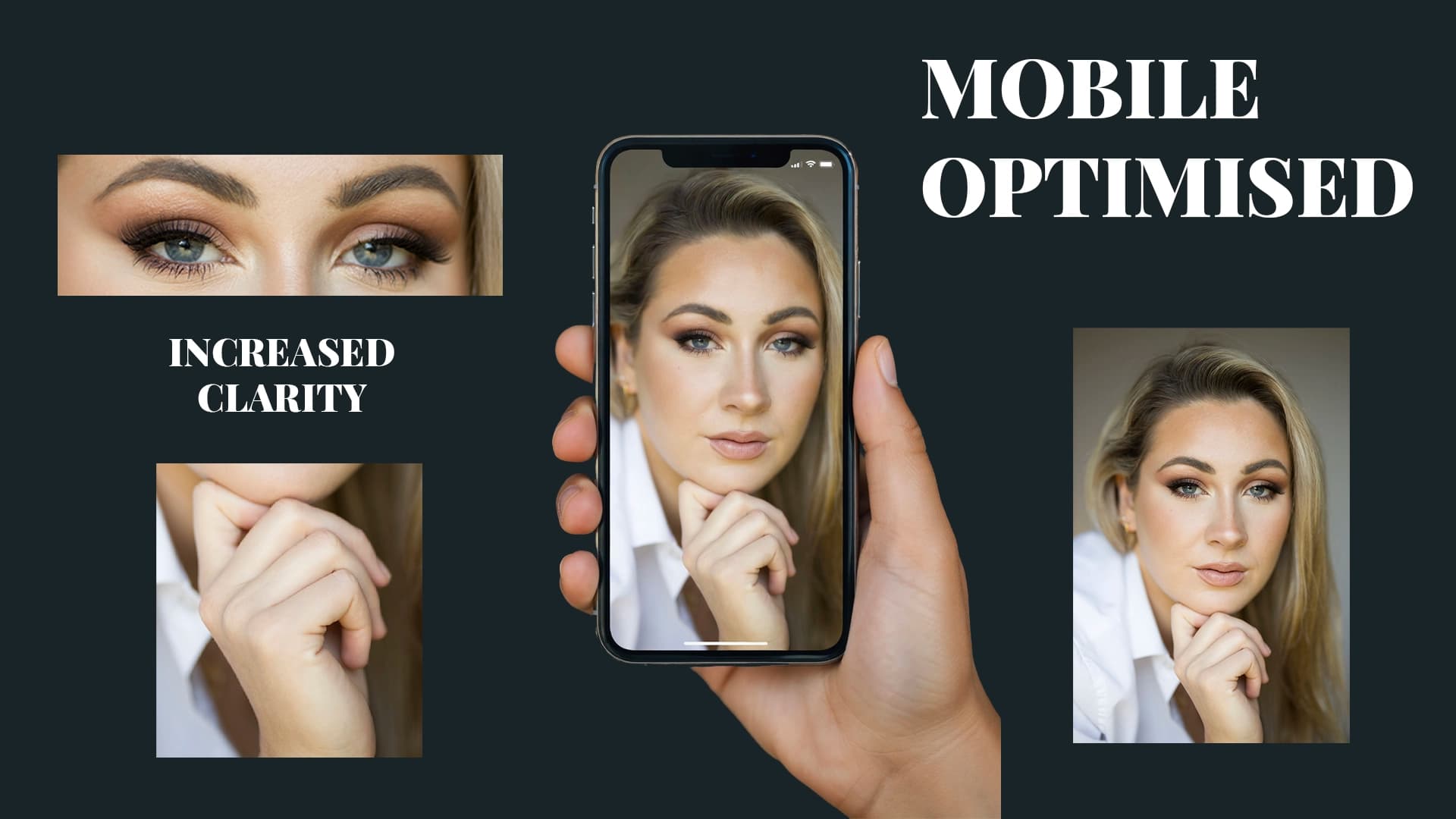 Optimised portrait web presentation